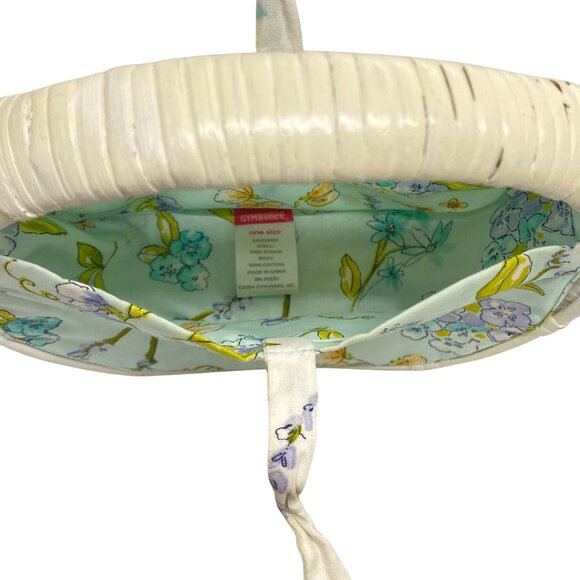 Gymboree Vintage Bonjour Provence Wicker & Floral Fabric Handbag Purse - Picture 9 of 9